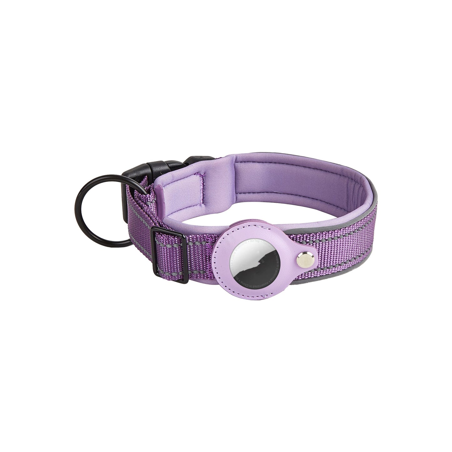 Collier en Cuir pour Chien & Chat avec Étui AirTag – Anti‑Perte & Localisation