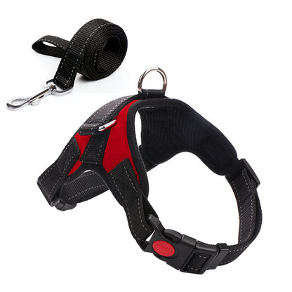 Harnais Camouflage avec Laisse – Anti‑Traction & Réglable pour Chiens