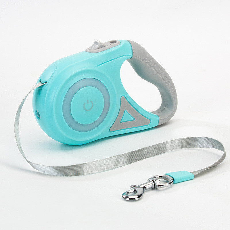 Laisse Rétractable avec Collier Lumineux – Pour Chien