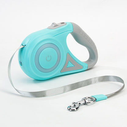 Laisse Rétractable avec Collier Lumineux – Pour Chien