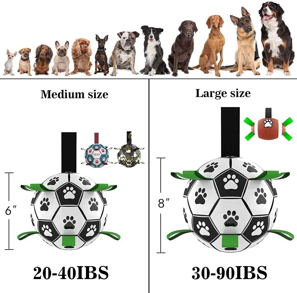 Ballon de Football Interactif pour Chiens – Jouet d’Entraînement Résistant