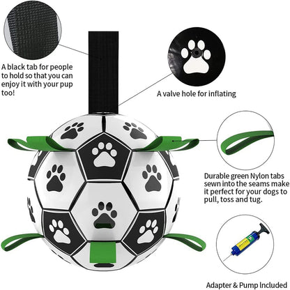 Ballon de Football Interactif pour Chiens – Jouet d’Entraînement Résistant