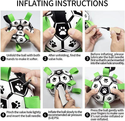 Ballon de Football Interactif pour Chiens – Jouet d’Entraînement Résistant