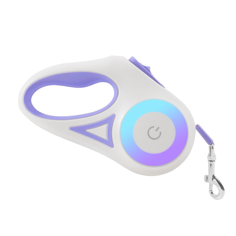 Laisse Rétractable avec Collier Lumineux – Pour Chien