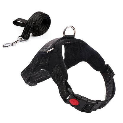 Harnais Camouflage avec Laisse – Anti‑Traction & Réglable pour Chiens