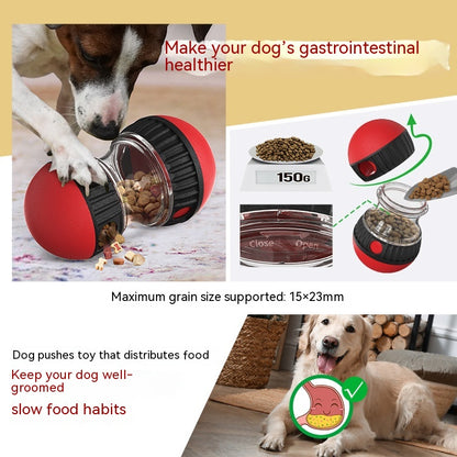 Jouet Distributeur de Croquettes pour Chiens – Balle Interactive & Puzzle Anti‑Glouton