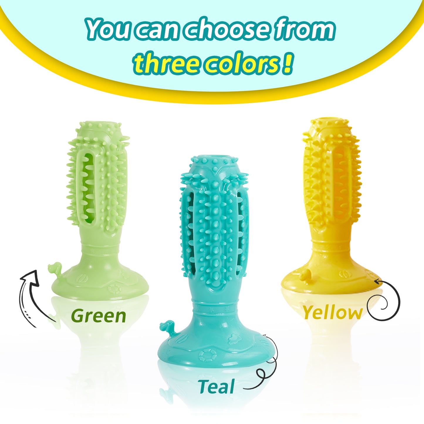 Lot de 4 Balles Interactives pour Chiens – Squeaky, Anti‑Morsure & Nettoyage des Dents