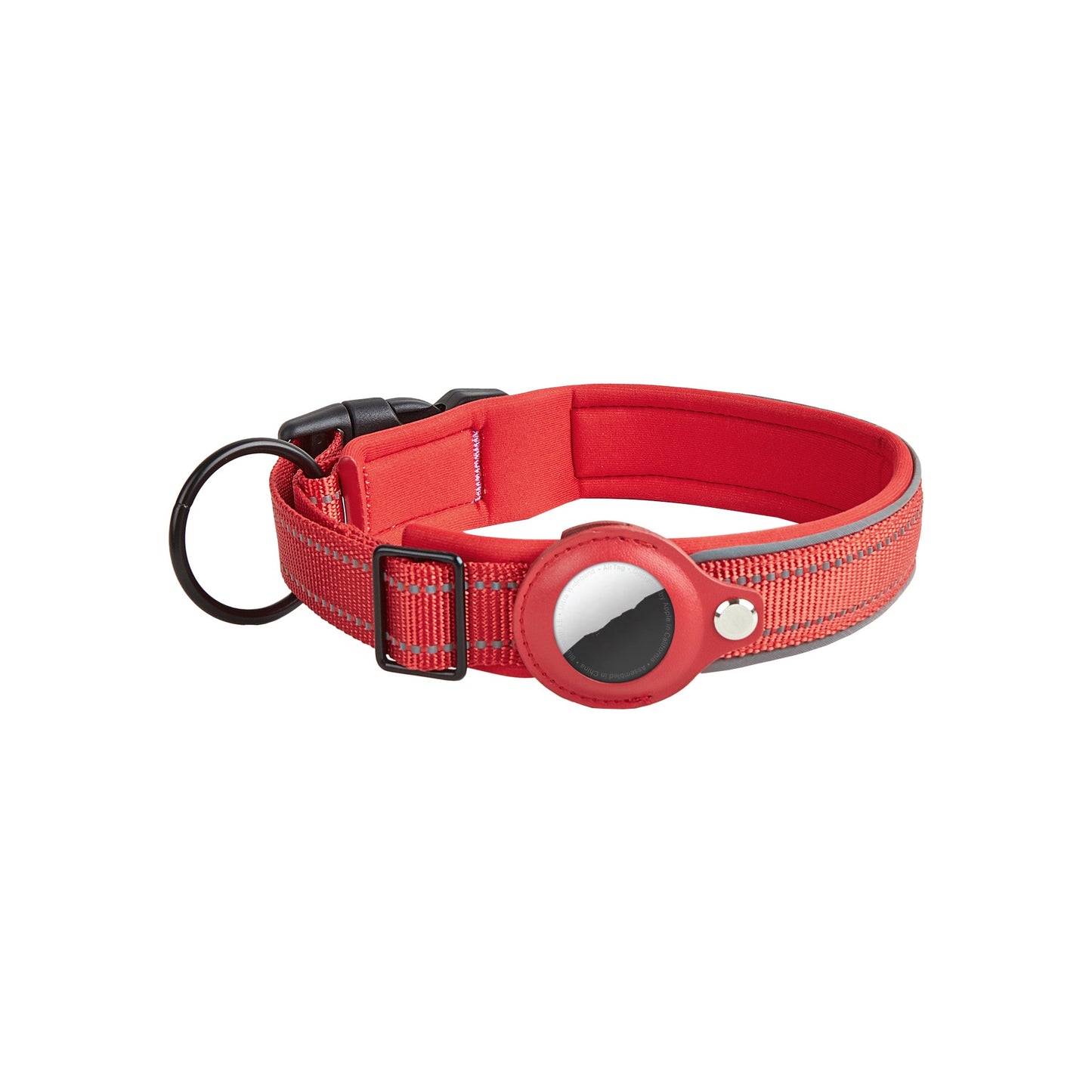 Collier en Cuir pour Chien & Chat avec Étui AirTag – Anti‑Perte & Localisation
