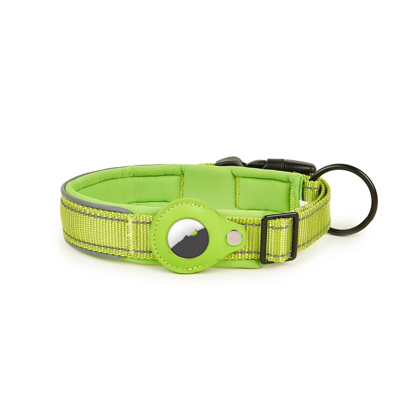 Collier en Cuir pour Chien & Chat avec Étui AirTag – Anti‑Perte & Localisation