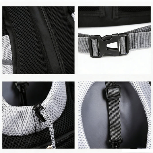 Sac de Transport Respirant pour Chien – Porté à l’Avant