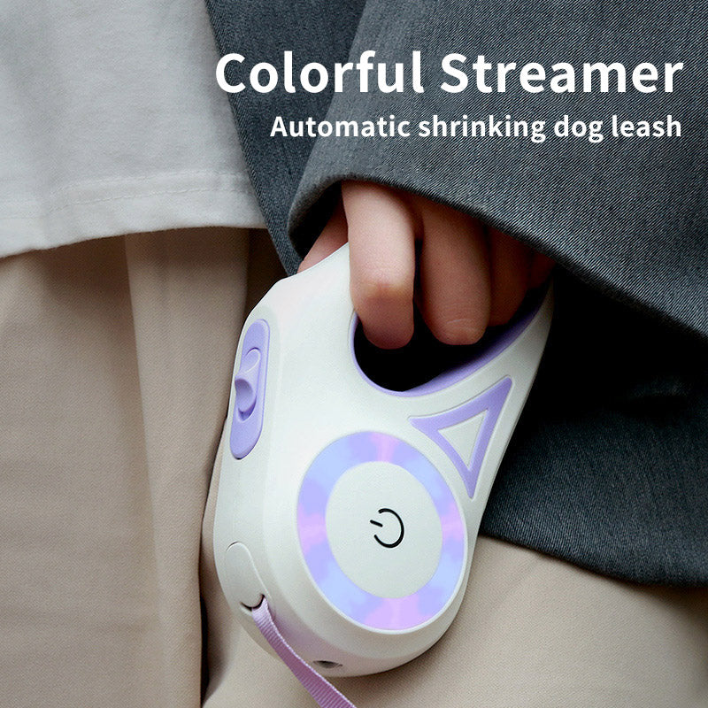 Laisse Rétractable avec Collier Lumineux – Pour Chien