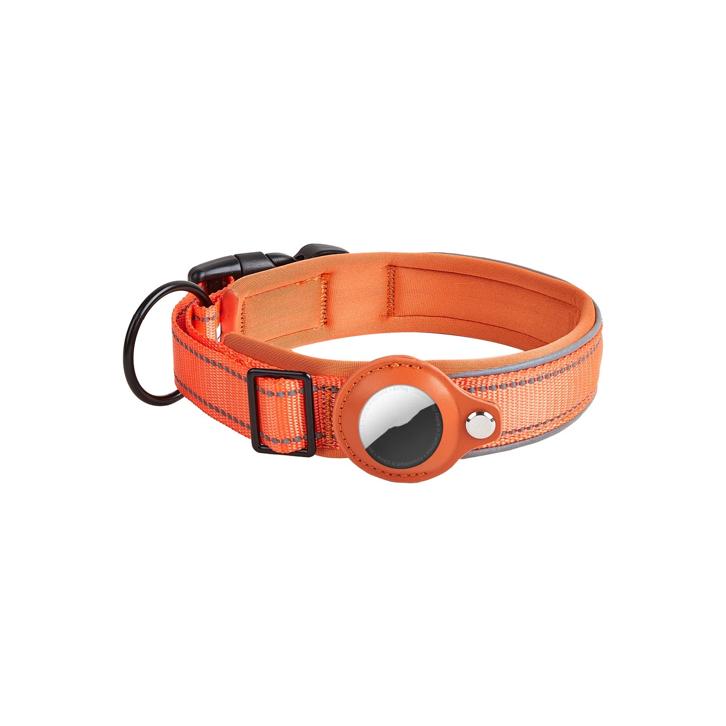 Collier en Cuir pour Chien & Chat avec Étui AirTag – Anti‑Perte & Localisation