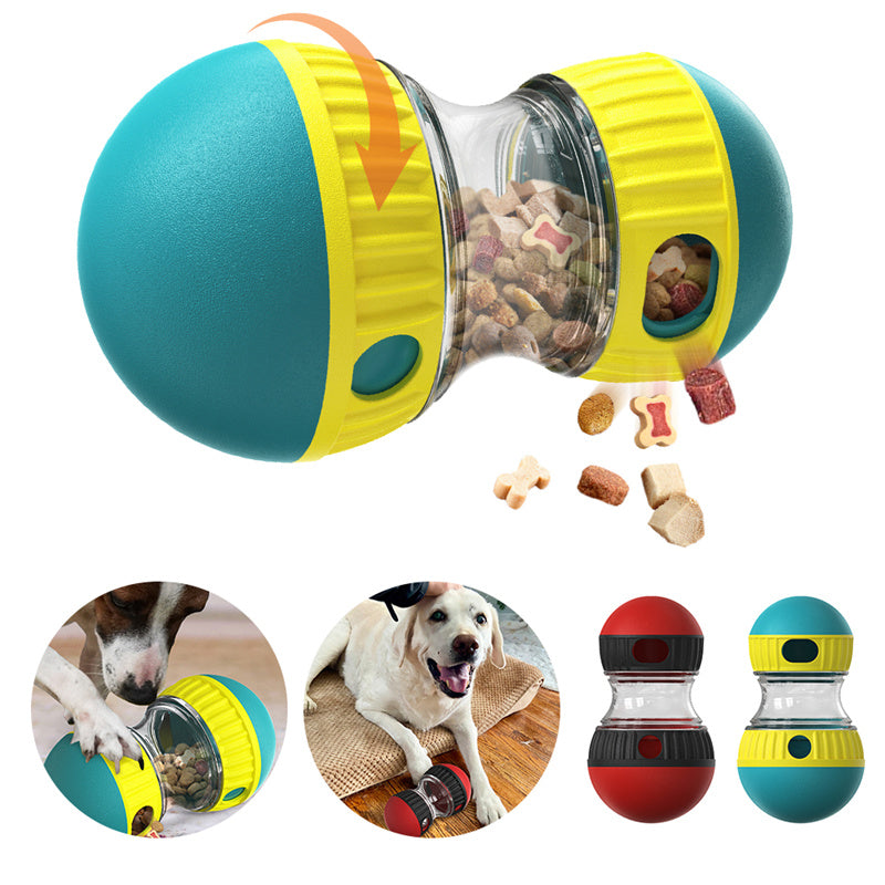 Jouet Distributeur de Croquettes pour Chiens – Balle Interactive & Puzzle Anti‑Glouton