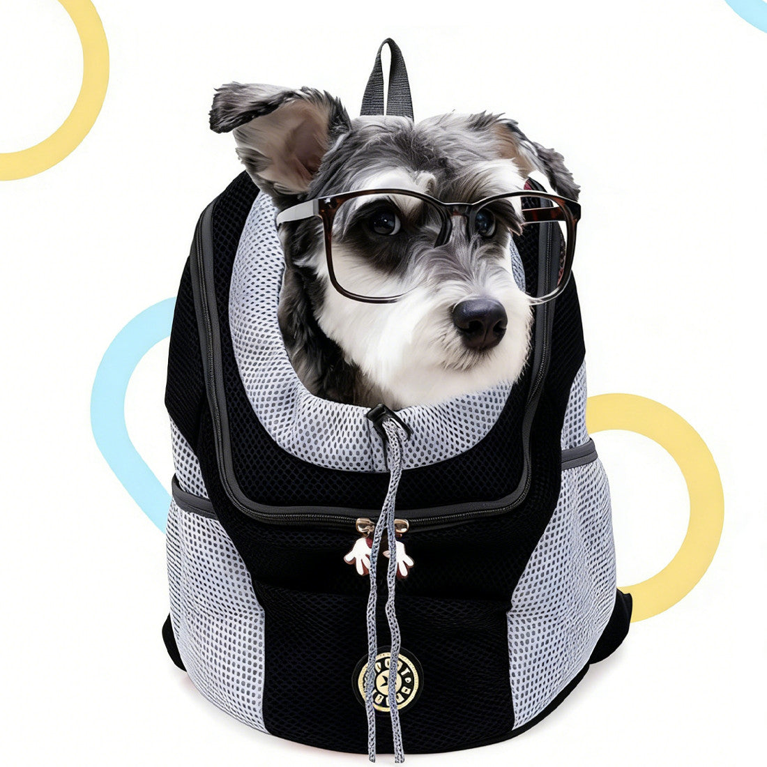 Sac de Transport Respirant pour Chien – Porté à l’Avant