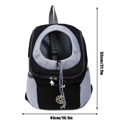 Sac de Transport Respirant pour Chien – Porté à l’Avant